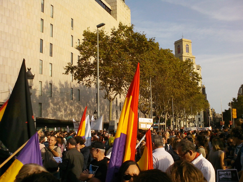  Manifestació dels Indignats 15 d'Octubre Barcelona                       